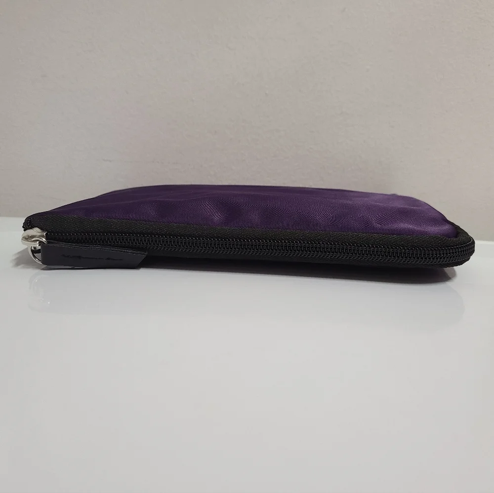 Tumi x Delta International Business One Purple Zippered Travel Accessory Pouch